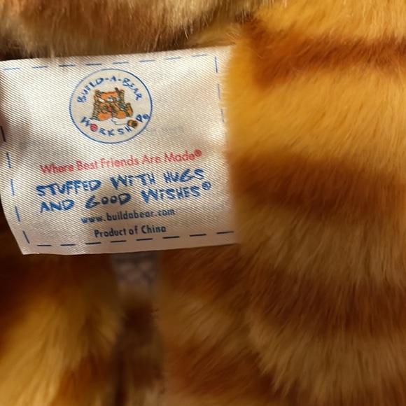 Vintage Build A Bear Floppy Kitty Striped Tabby Cat Stuffed Animal Plush Toy - Picture 6 of 8